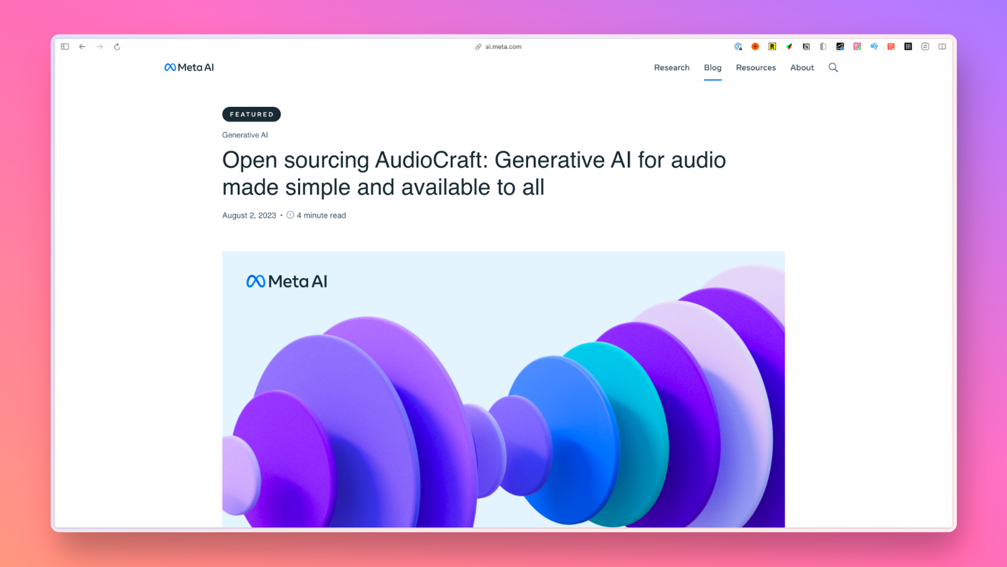1b53cccac13640808bfa1fb238d0d9d2_2076989541495611392 Meta 开源了 AudioCraft 音乐生成工具